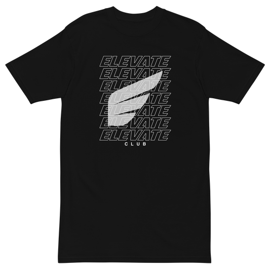 ELEVATE CLUB - Pattern - T-Shirt (Black)