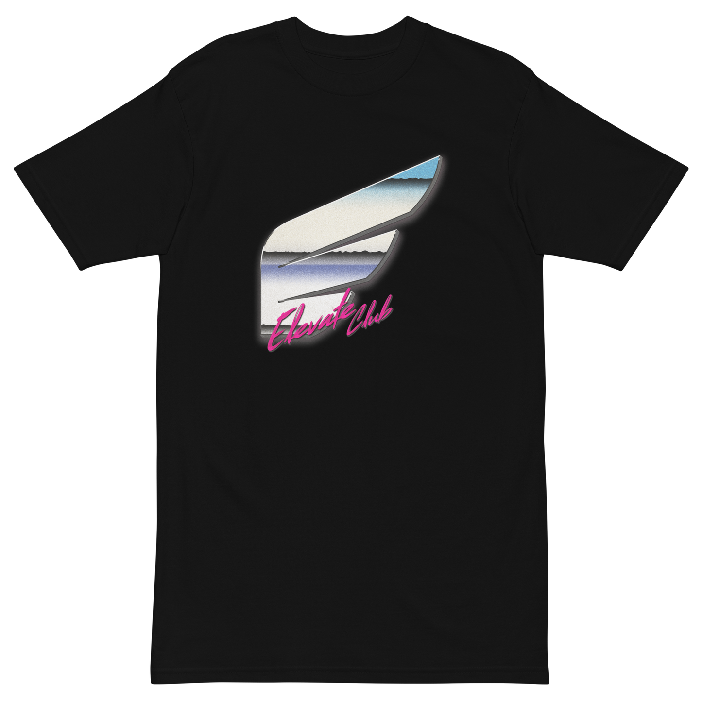 ELEVATE LOGO - Retro - T-Shirt (Black)